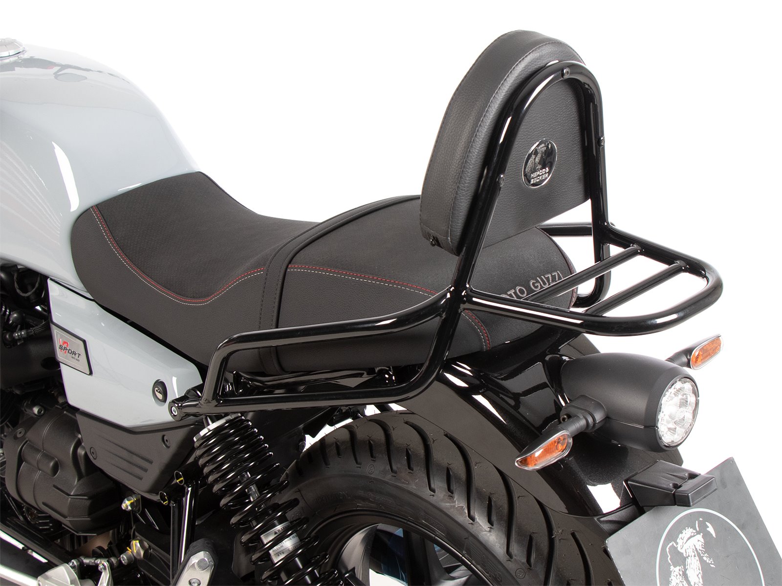 Sissybar z bagażnikiem w kolorze czarnym Moto Guzzi V7 Special 2025-2026 Hepco Becker | 611565 00 01