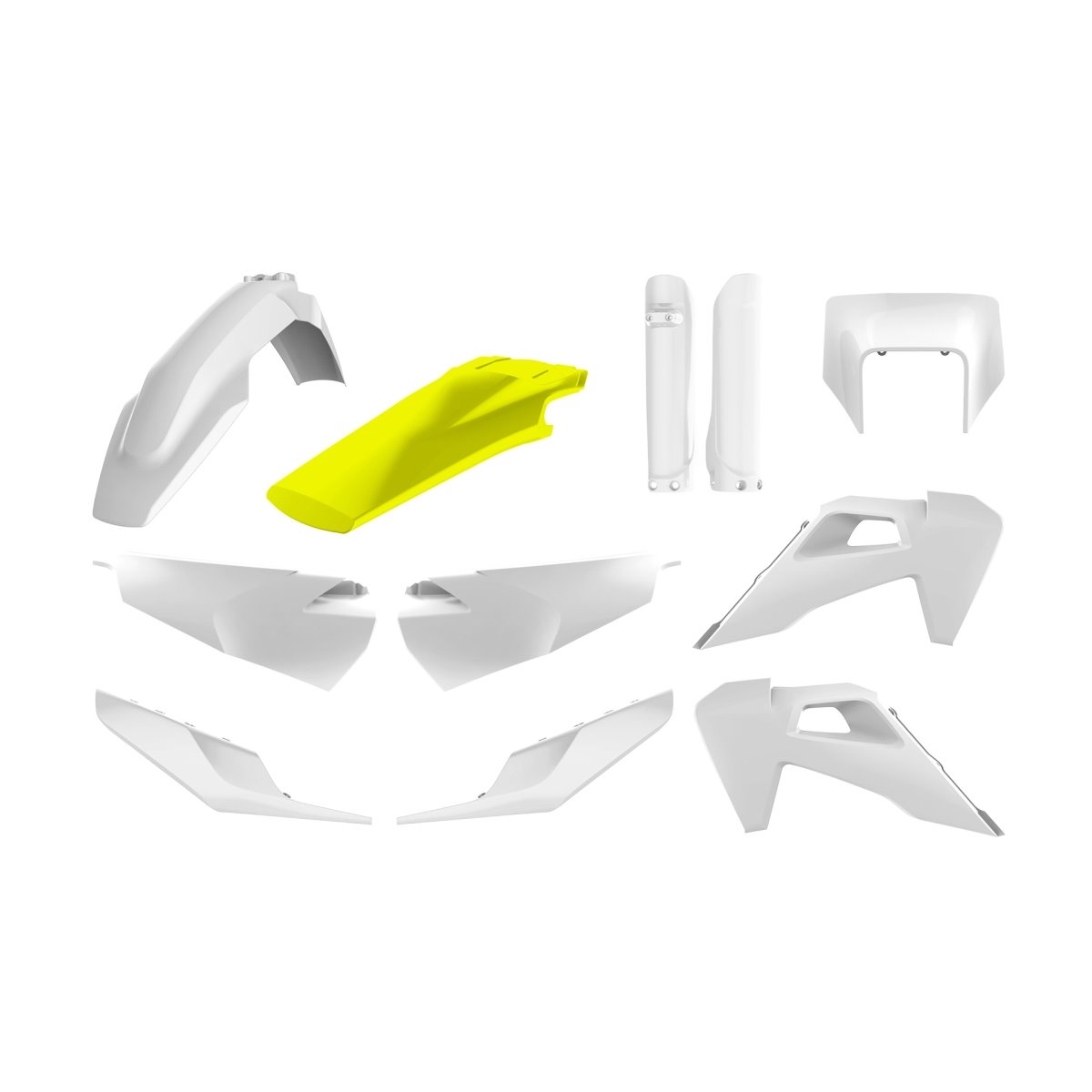 Komplet Plastików Husqvarna TE/FE TPI Biały Polisport | 91324