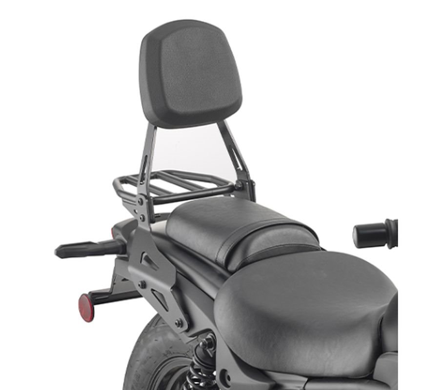 Oparcie pasażera z bagażnikiem (SISIBAR) Kawasaki ELIMINATOR 500 czarny Kappa | KTS4134C