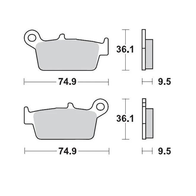 Klocki hamulcowe KH131 11 Honda CR 80-125-250-500, XR 250-400-600-650 Moto-Master | M091811