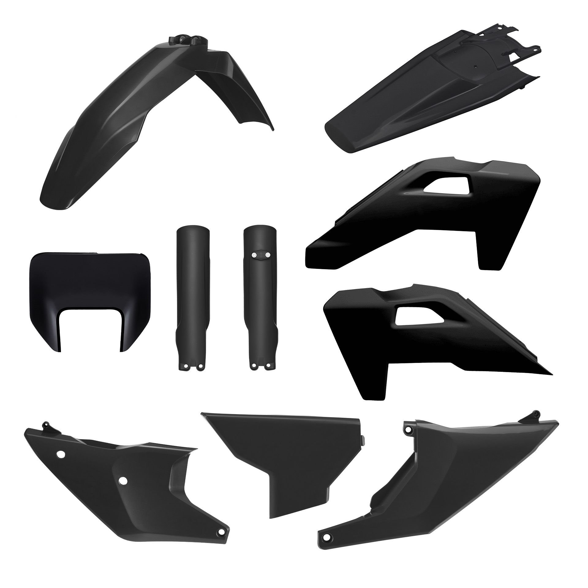 Komplet Plastików Husqvarna TE/FE 2026 Czarny Polisport | 91662