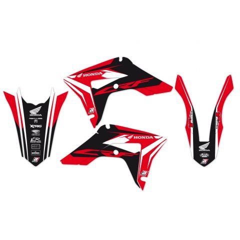Komplet naklejek (oklein) Honda CRF 250R, 450R DREAM 4 BLACKBIRD | E2148N