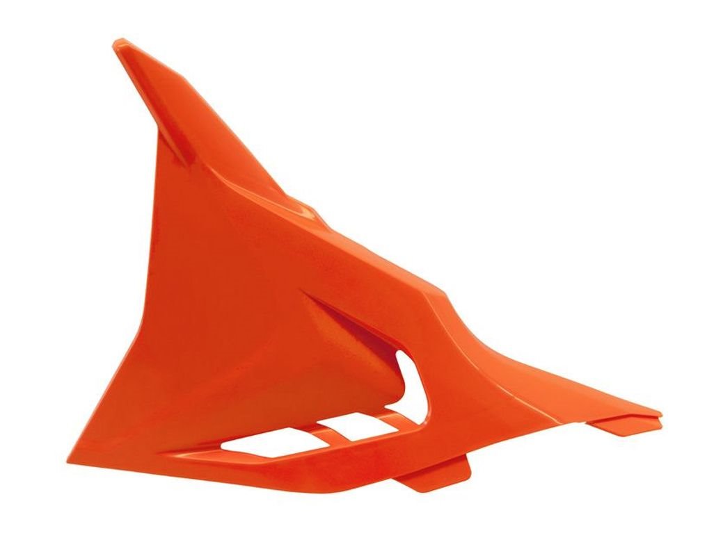 Osłona filtra powietrza lewa KTM SX 125/250/300, SXF 250/350/450, XC/XC-F 125/250/300/350/450, EXC/EXC-F/XC/XCF-W 125/250/300/350/450 Kolor pomarańczowy Racetech | FIKTMARSX93