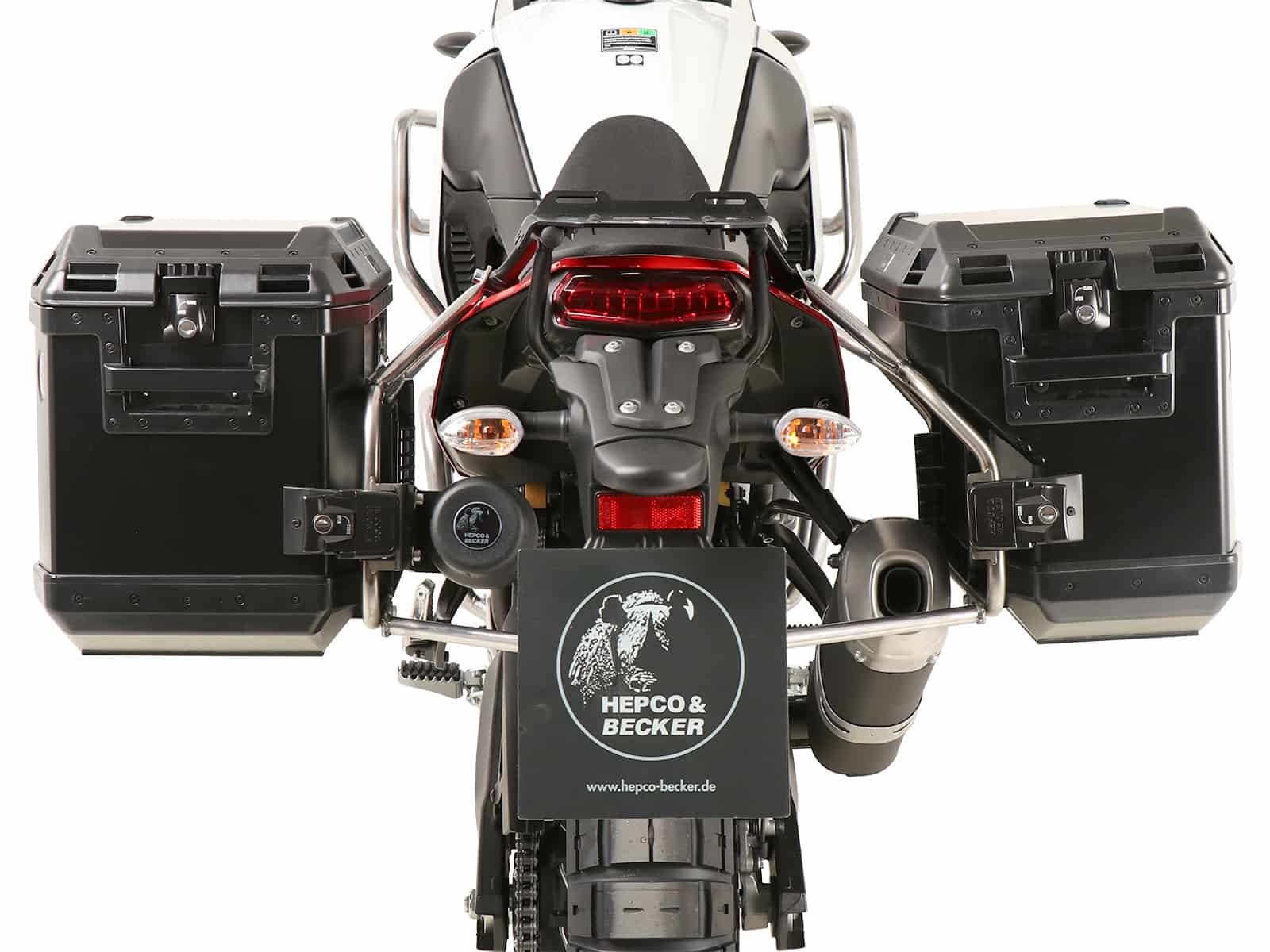 Stelaż kufrów bocznych XplorerCutout + kufry Xplorer Yamaha Ténéré 700 / Rally 2019-2024 Hepco Becker | 6514564 00 22-01-40