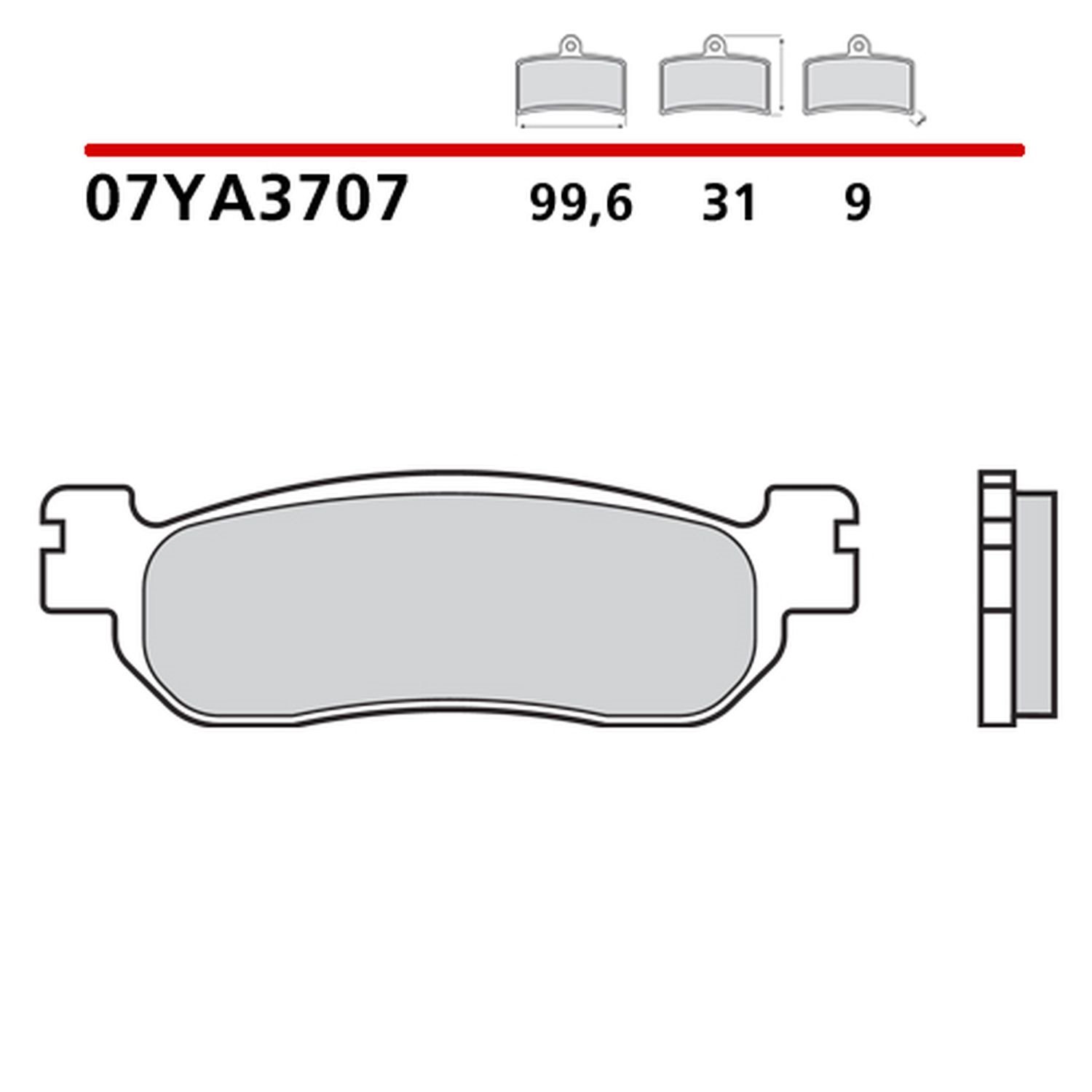 Klocki hamulcowe KH275 CARBON CERAMIC Brembo | 07YA3707