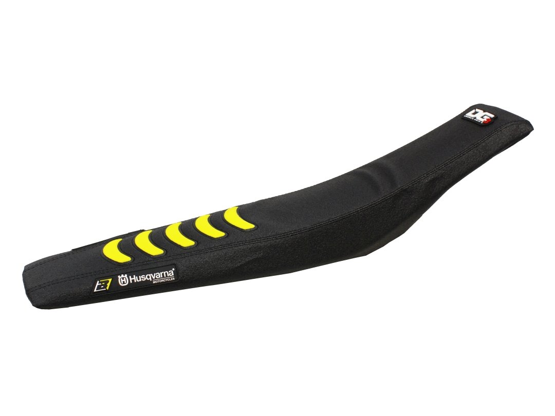 Pokrowiec/poszycie na siedzenie Husqvarna FC/TC, TE/FE Double Grip czarny żółty Blackbird | E1622H