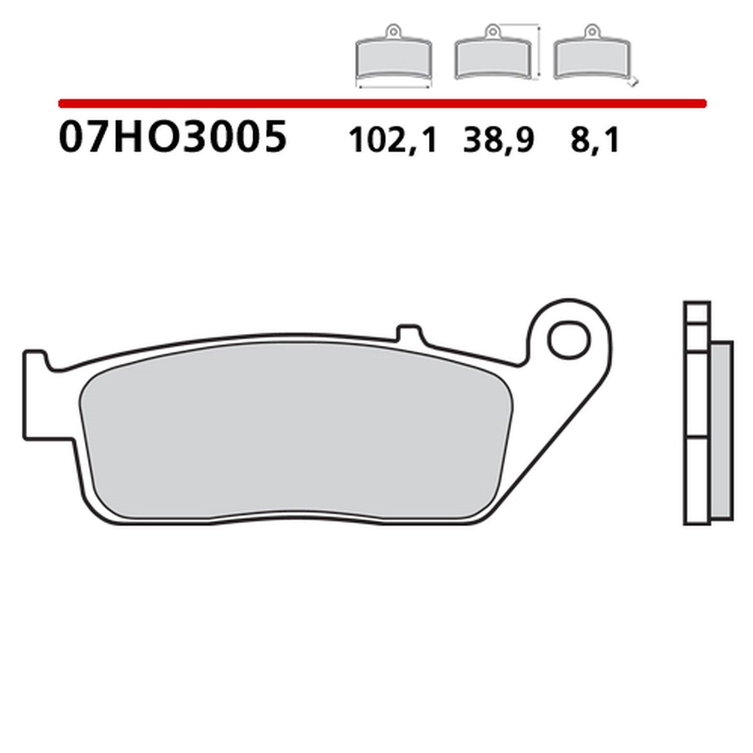 Klocki hamulcowe KH226/KH142 Road/Off Road Carbon Ceramic Brembo | 07HO3005
