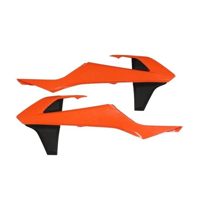 Osłony chłodnicy (komplet) KTM SX/SXF, EXC/EXCF pomarańczowy/czarny Polisport | 8417800001