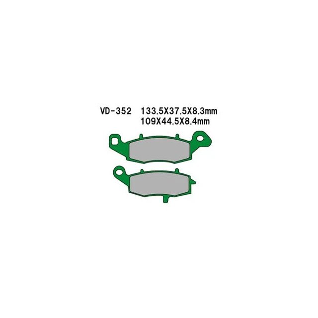 Klocki hamulcowe KH229 Vesrah | WD-352