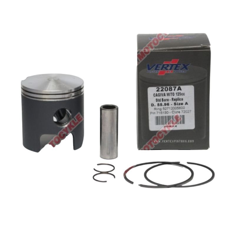 Tłok Cagiva Mito 125 (55,98mm) wypukłe denko Vertex | 22087C