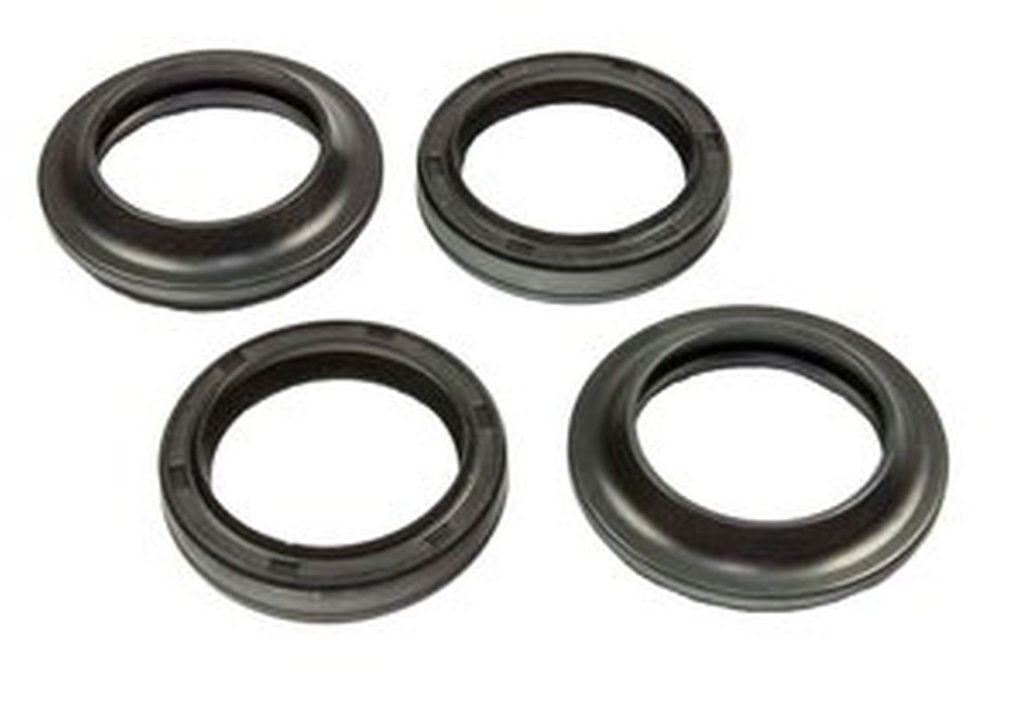 Uszczelniacze przedniego zawieszenia olejowe i pyłowe komplet Suzuki GSX 250F, GS 500 (37x49x8/9,5mm) | FSD-066R