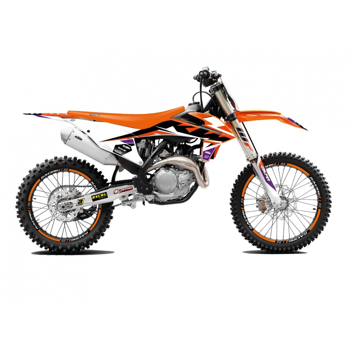 Naklejki KTM SX/SX-F, EXC/EXC-F DREAM 5 Blackbird | E2547AB