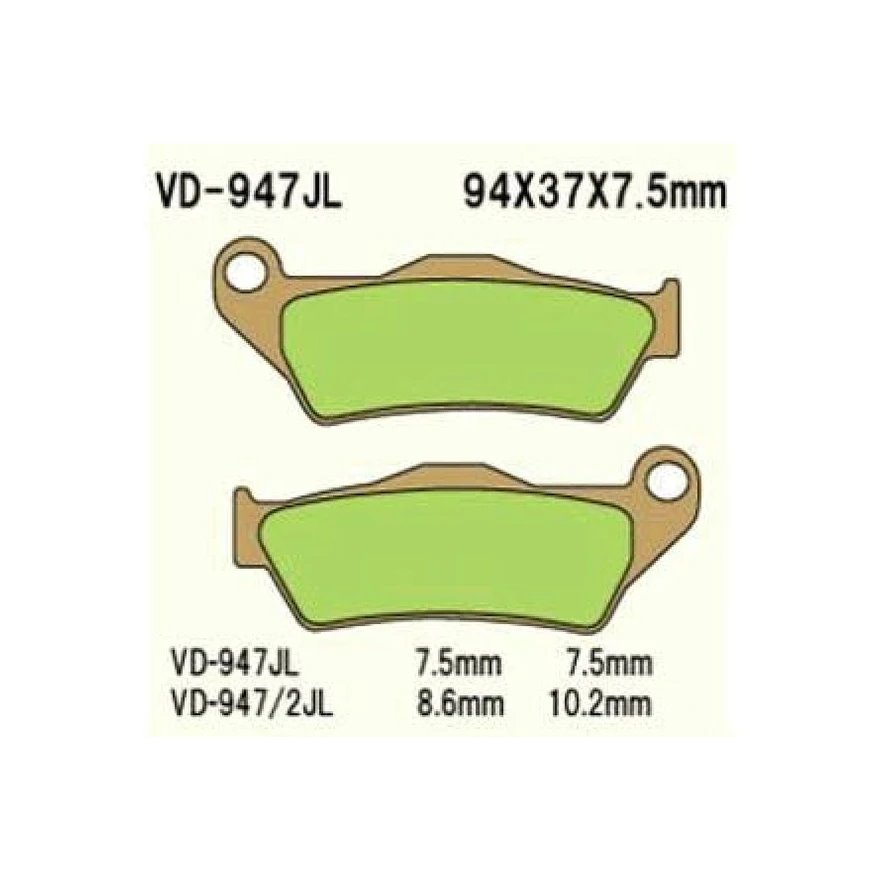 Klocki hamulcowe KH181 SPIEK METALICZNY ZŁOTE KTM SX/EXC Przód Vesrah | VD-947JL