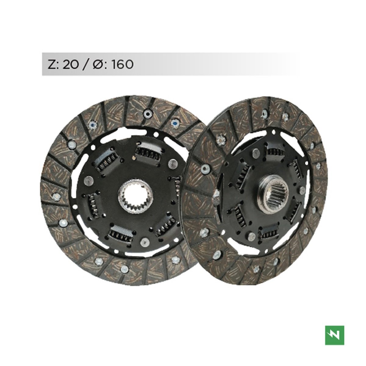 Tarcze sprzęgłowe Moto Guzzi Nevada 350, V 35, Nevada 750, Breva 750 (suche sprzęgło) Newfren | F1403K