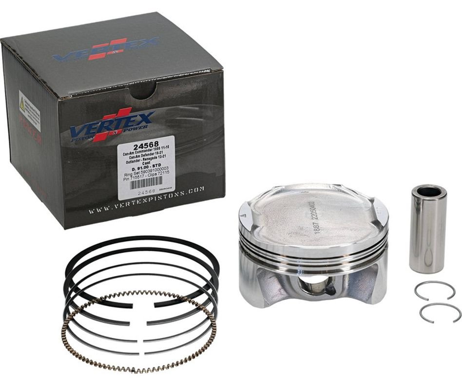 Tłok Can-Am Commander 1000/XT/R, Defender 1000 Pro/DPS/XTP/XT, Maveric Trail 1000, Outlander 1000, Renegade 1000, Traxter 1000/XT/MAX/PRO (90.96mm) (STD.) Vertex | 24568