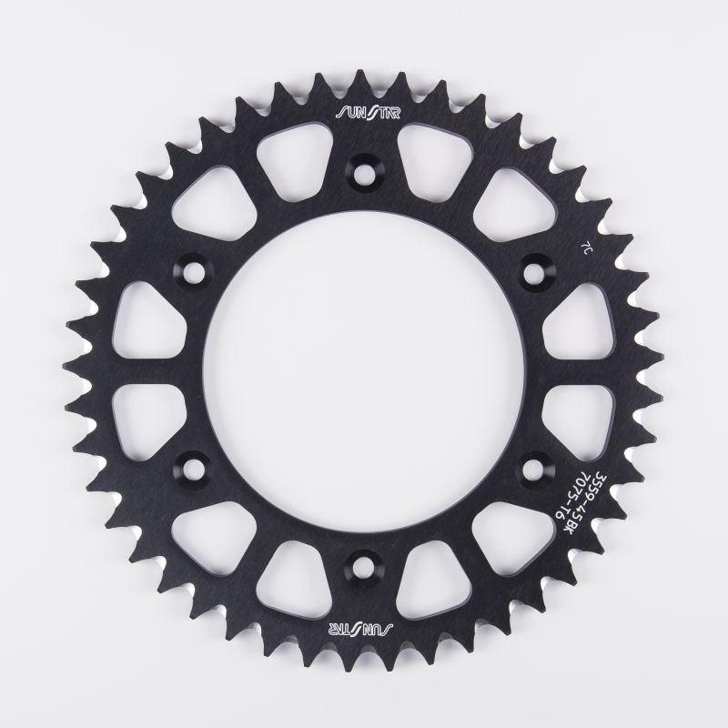 Zębatka tylna aluminiowa ERGAL (289, 50 zębów) Honda CR 125R, Beta RR 2T Enduro 250 ŁAŃC. 520 KOLOR CZARNY Sunstar | SUN5-3559-50BK