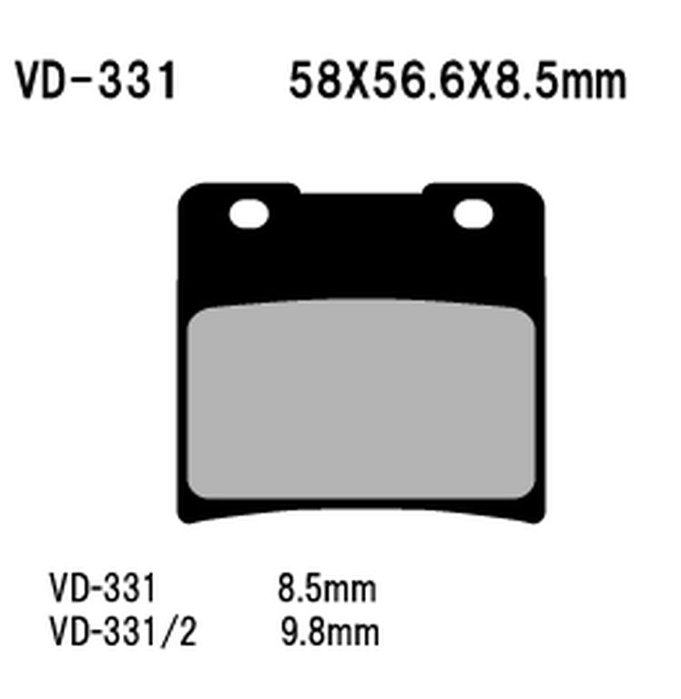 Klocki hamulcowe KH103 Suzuki VS600/750/800/1400 Vesrah | VD-331