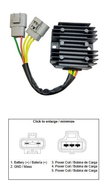 Regulator napięcia Benelli TNT 250, TRK 250, BN 250, 251 DZE | 2649-01