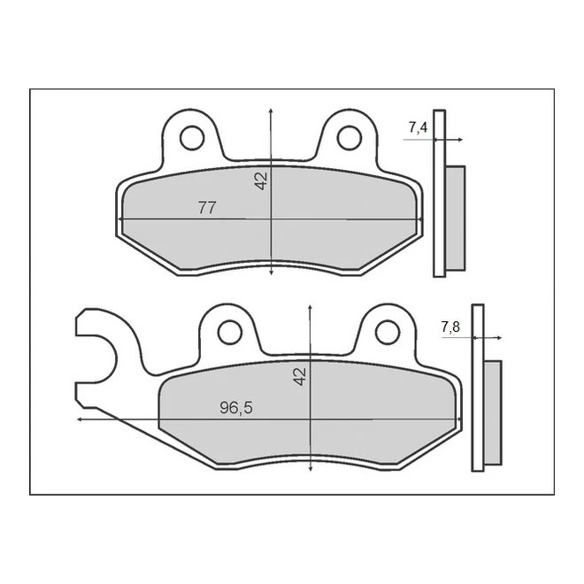 Klocki hamulcowe KH135/KH214 (ORGANIC) Brenta | BR3063