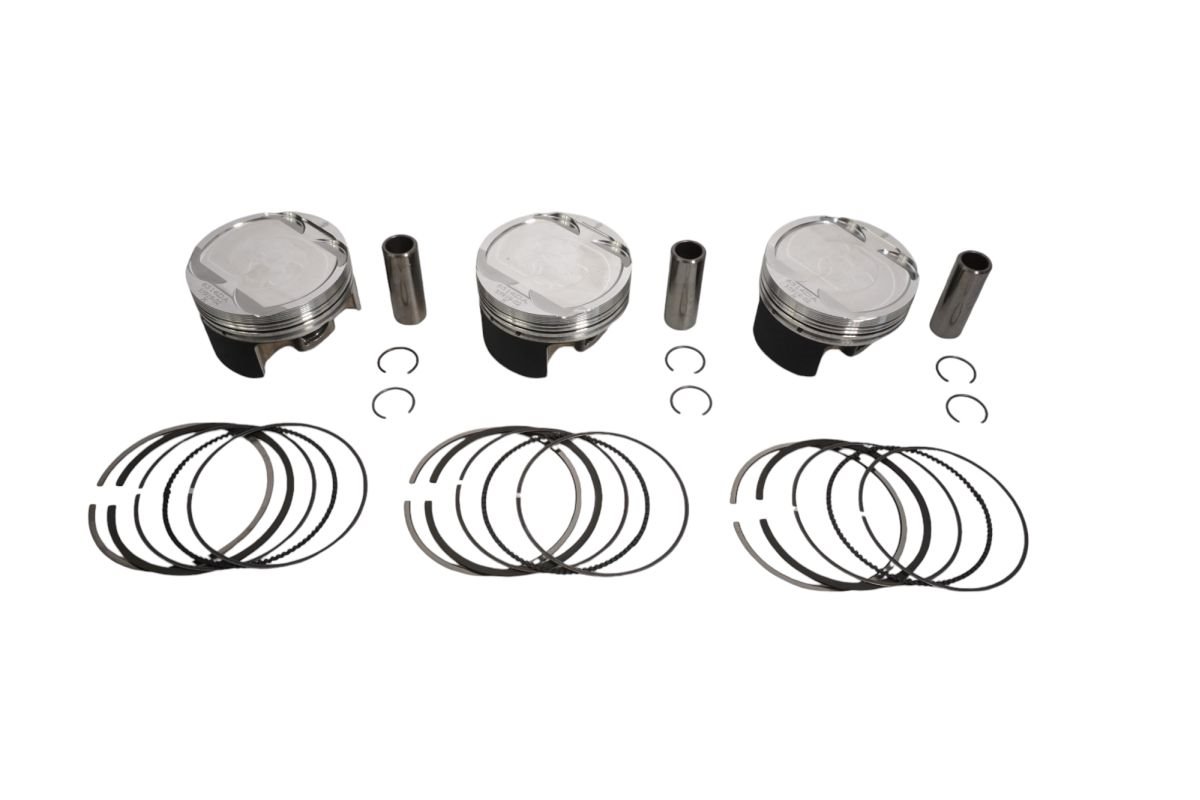 Komplet tłoków Sea Doo SPARK ACE (74,00mm), (tłok 73,94mm), 3szt., (sworzeń 17mm), 11.0:1 Wossner | K6514DA-3