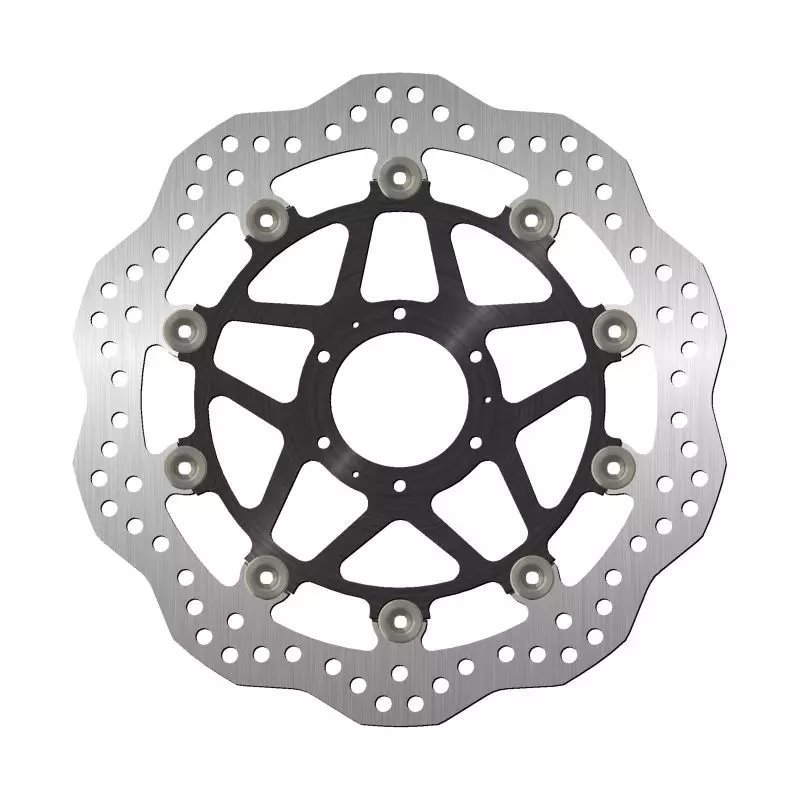 Tarcza hamulcowa przód Honda CB 400, Four, Super Boldor, Super Four, 600 Hornet (296x62x5mm) (6x6,25mm) WAVE Pływająca (Środek aluminiowy) | NG1161XG