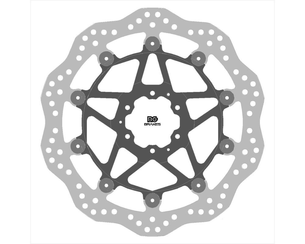 Tarcza hamulcowa przód Honda XL 750 Transalp (310X62X4,5MM) (6X6,25MM) WAVE (ŚRODEK ALUMINIOWY) | NG2208XG