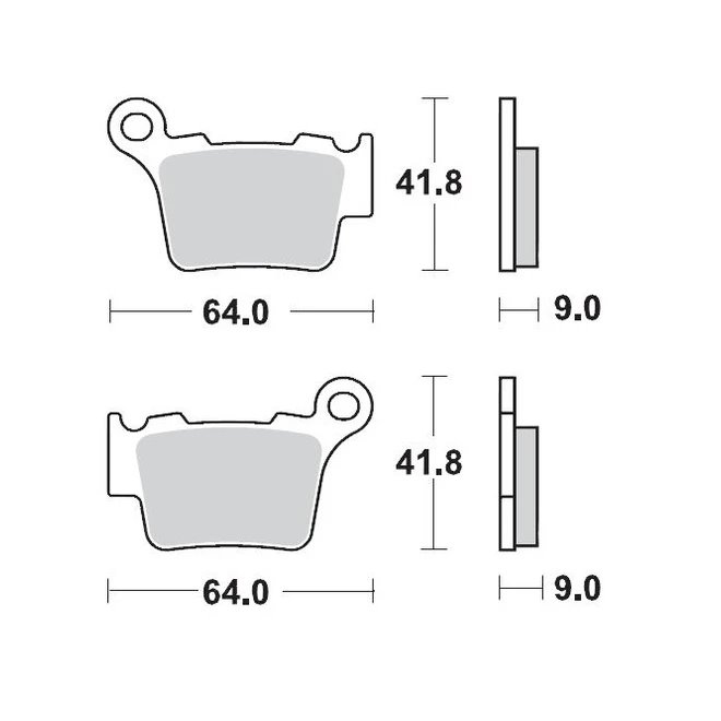 Klocki hamulcowe KH368 Nitro Racing Sinter Metal Soft: 22 (Nitro Sport) KTM 200SX, 250SX, 450SX Moto-Master | M094422