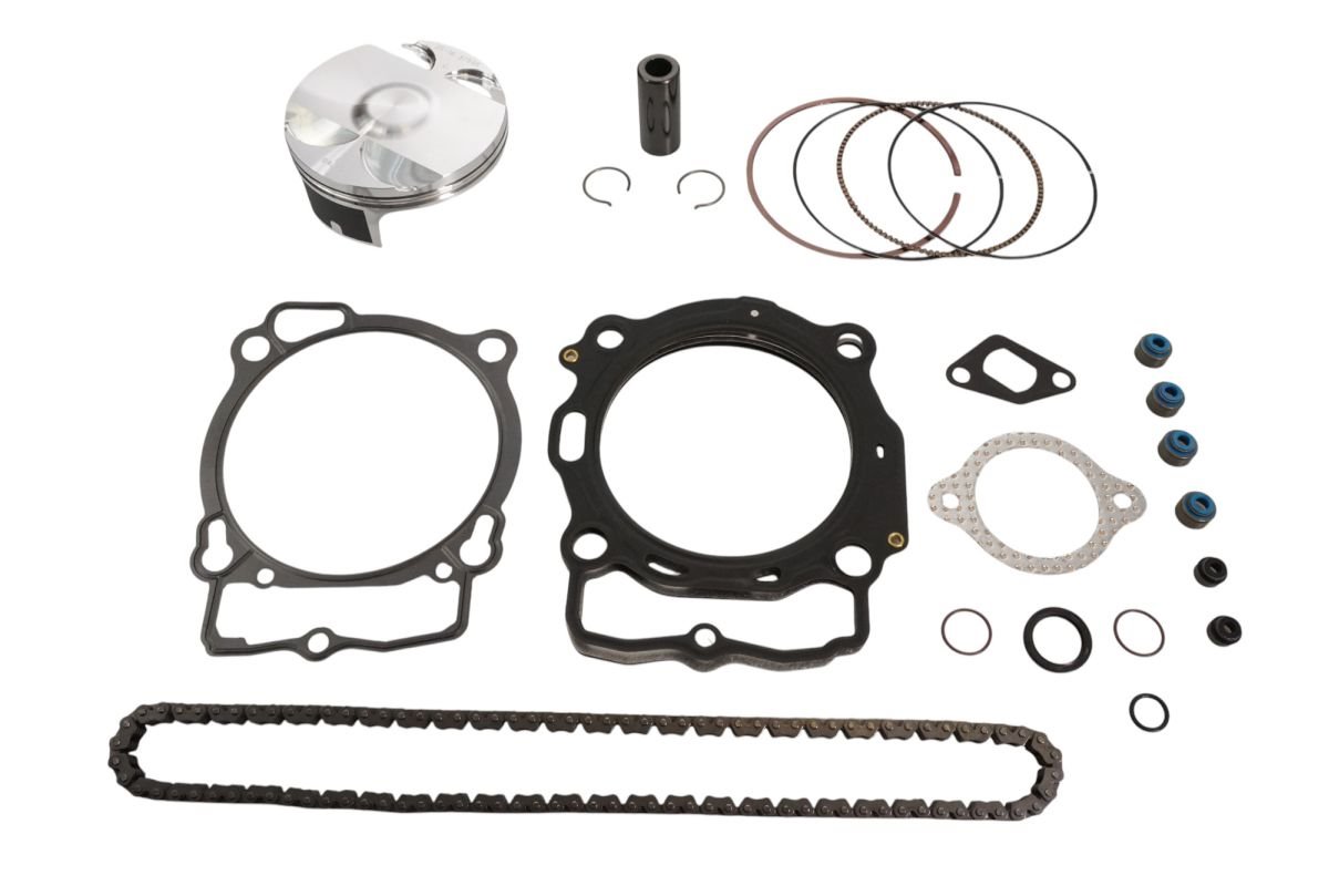 Zestaw naprawczy góry silnika KTM EXC-F 450/EXCF450, Husqvarna FE 450, GAS GAS EC 450 F (STD. 94.95MM) (11.8:1) (Tłok, uszczelki TOP-END, łańcuszek rozrządu) VERTEX | VTKTC24209A-1